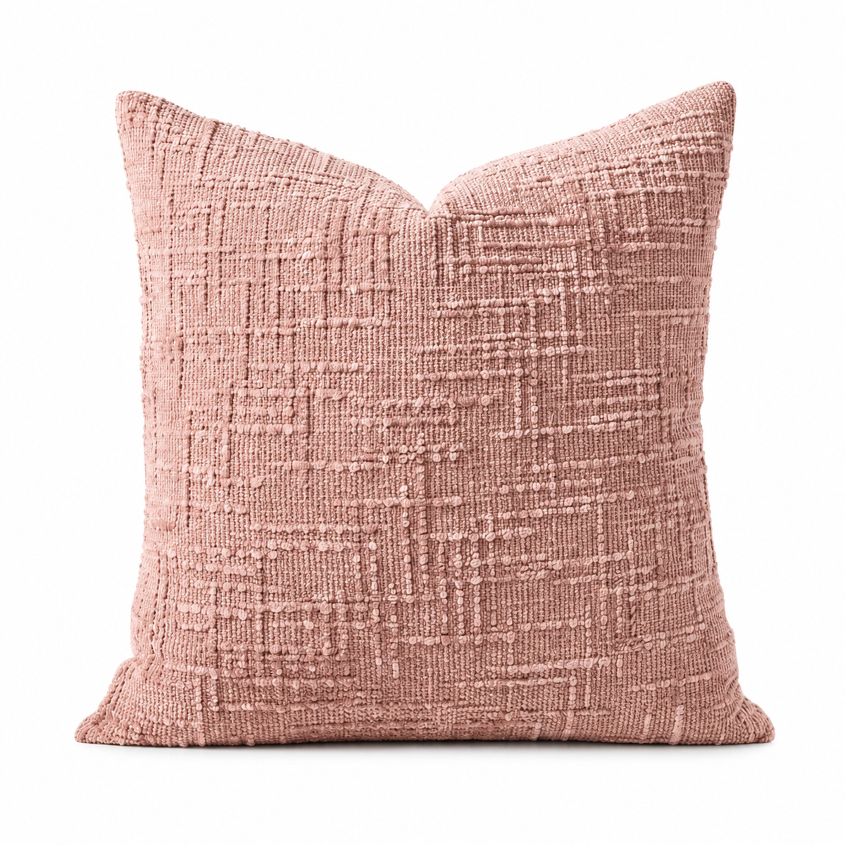 Double-Sided Textured Chenille Throw Pillow: Blue / Cover Only / 18x18