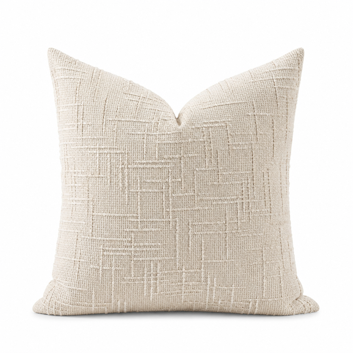 Double-Sided Textured Chenille Throw Pillow: Blue / Cover Only / 18x18