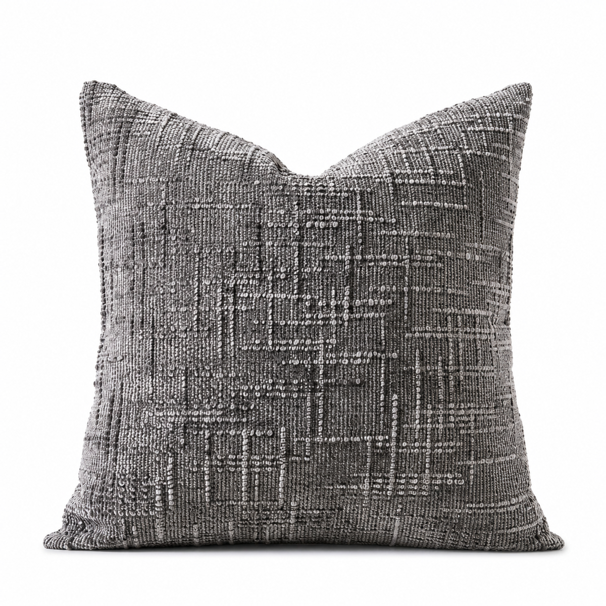 Double-Sided Textured Chenille Throw Pillow: Blue / Cover Only / 18x18