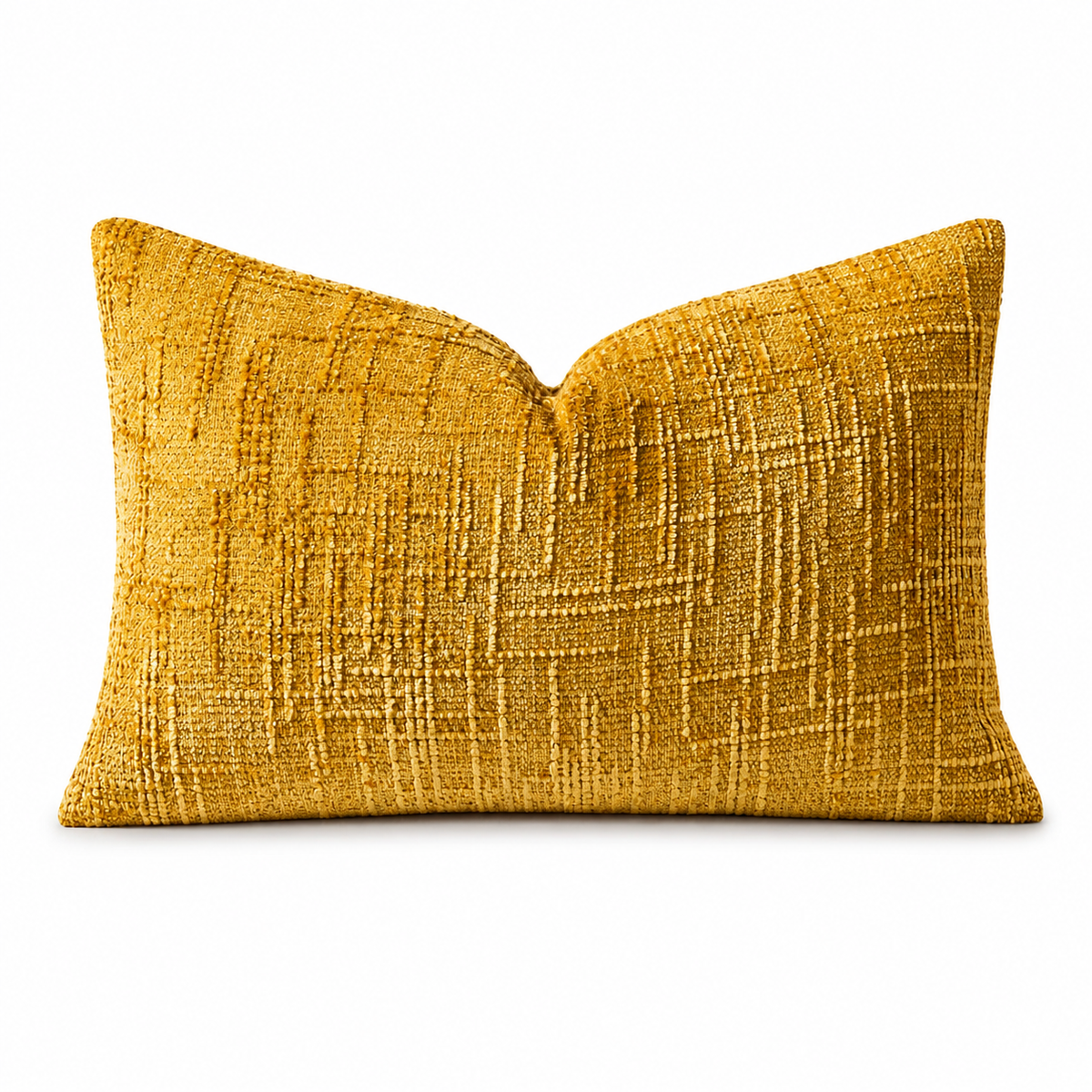 Double-Sided Textured Chenille Throw Pillow: Blue / Cover Only / 18x18