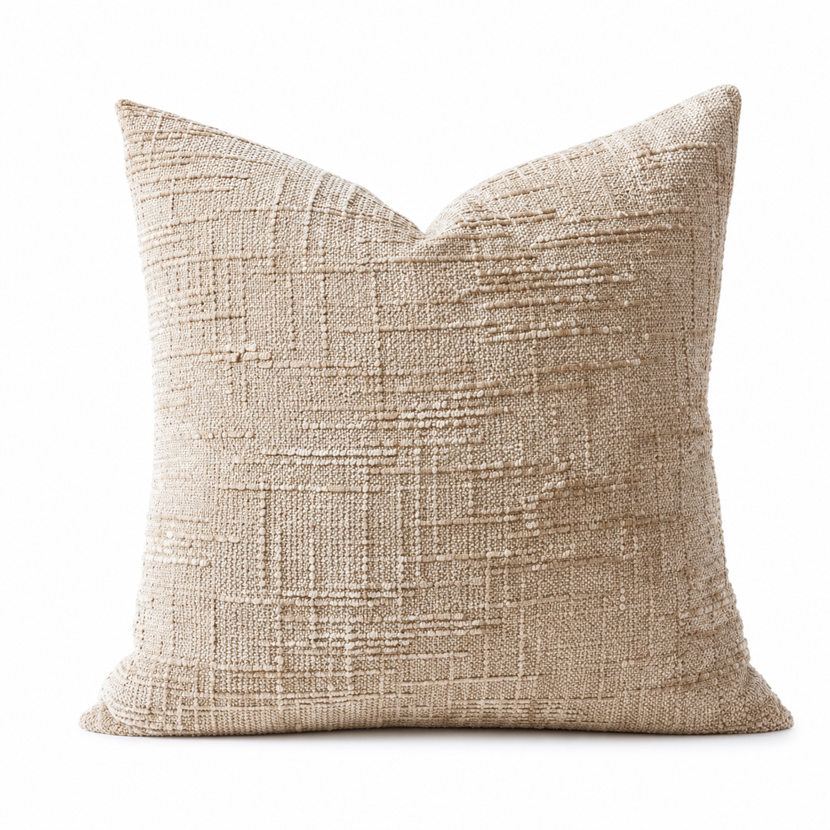 Double-Sided Textured Chenille Throw Pillow: Blue / Cover Only / 18x18