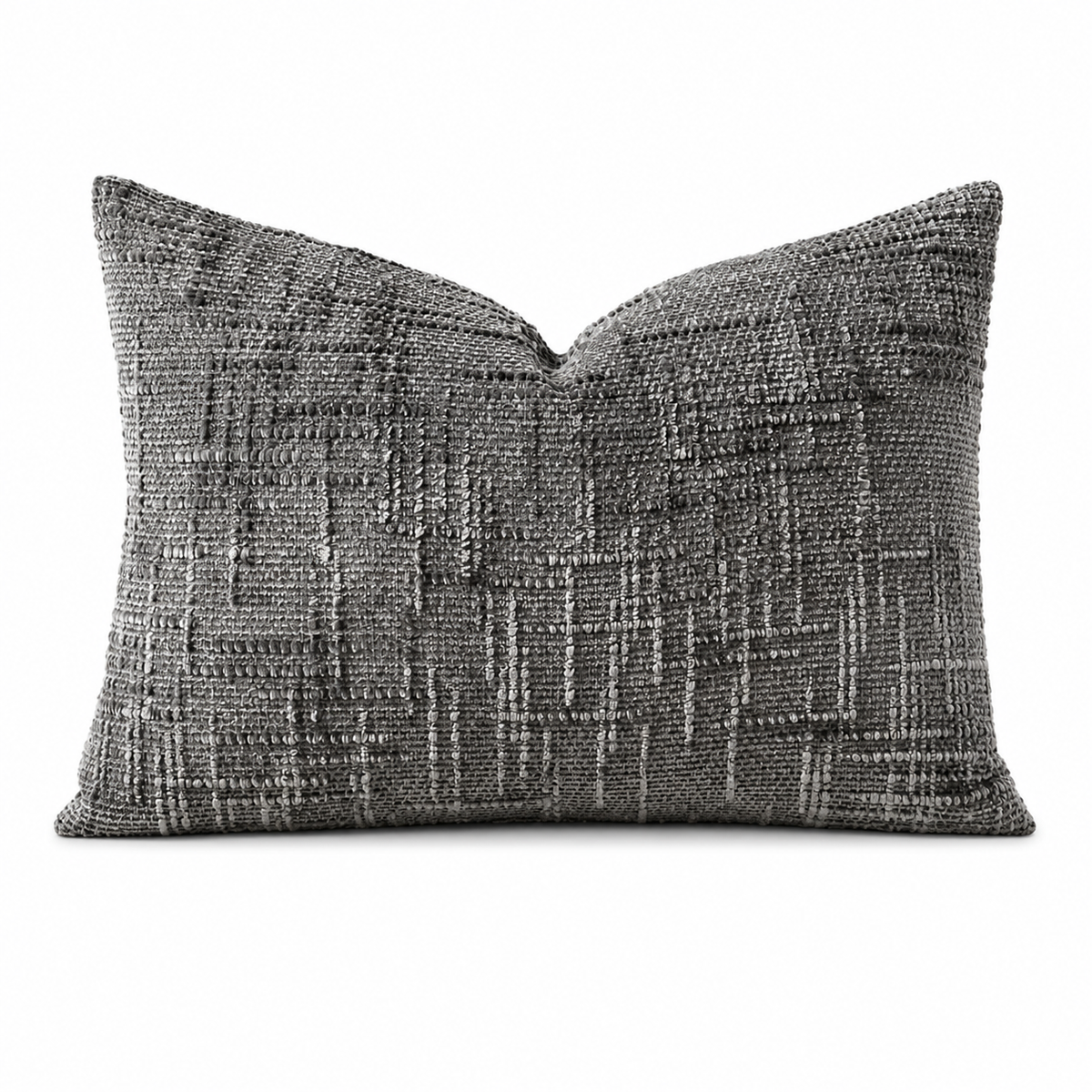 Double-Sided Textured Chenille Throw Pillow: Blue / Cover Only / 18x18