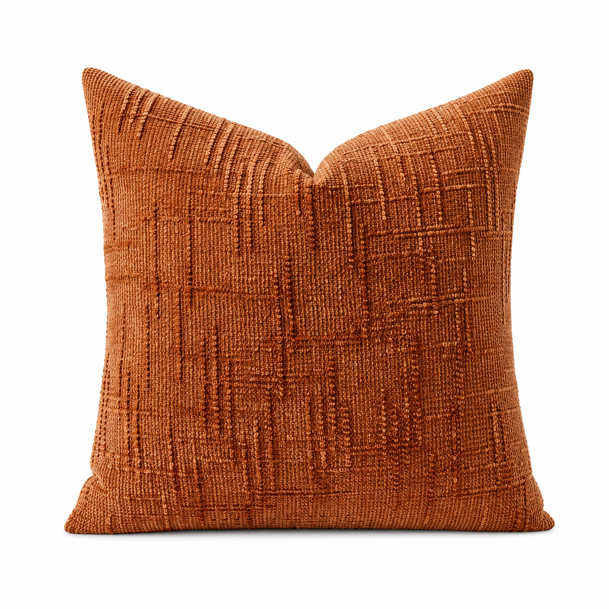 Double-Sided Textured Chenille Throw Pillow: Blue / Cover Only / 18x18