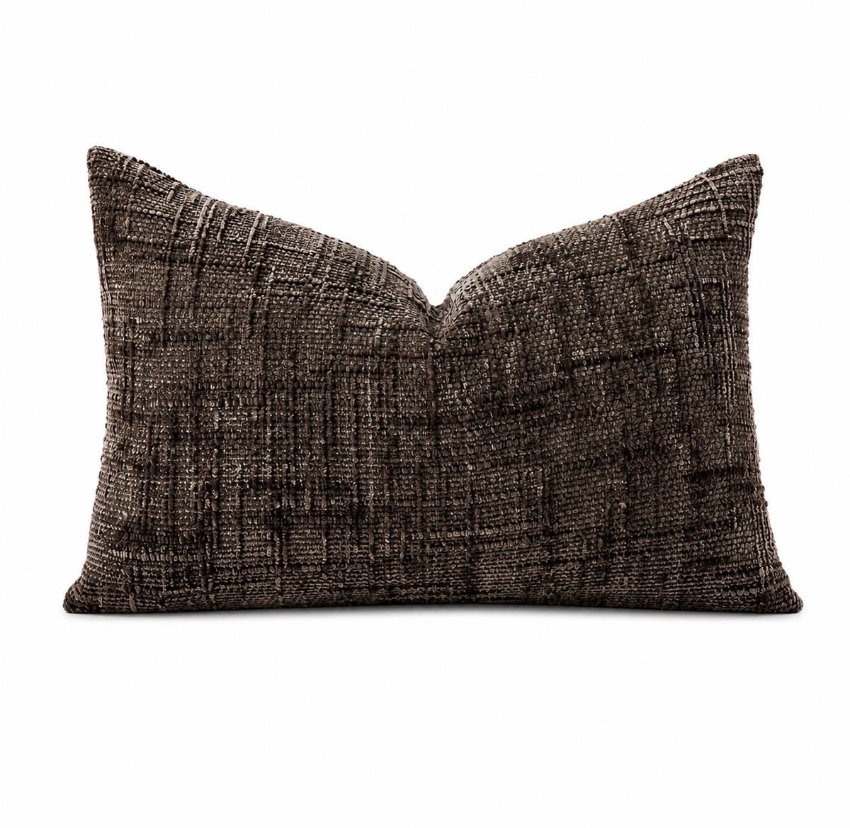 Double-Sided Textured Chenille Throw Pillow: Blue / Cover Only / 18x18