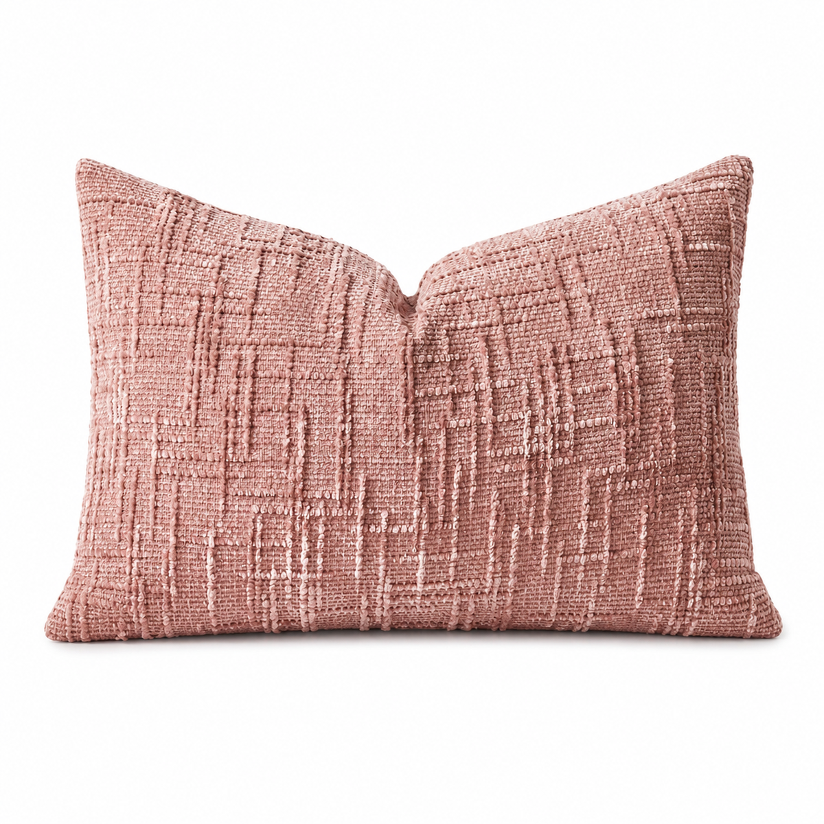 Double-Sided Textured Chenille Throw Pillow: Blue / Cover Only / 18x18